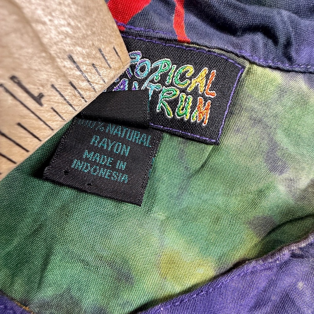 Tropical Tantrum Womens M Tie Dye Floral Top Sleeveless Colorful Festival - Picture 3 of 7